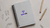 موکاپ جلد دفترچه طوسی بصورت لایه بازPSD